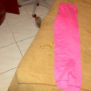Pink sweat pants